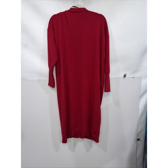 Torrid Rayon Longline V Neck Cardigan Button Front Sweater Red Size 2 - Picture 11 of 11